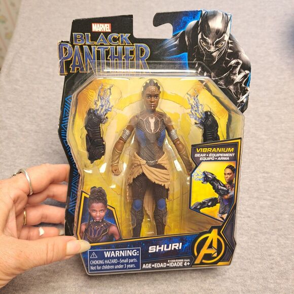 Marvel Avengers SHURI 5.5" Figure Vibranium Gear Black Panther Movie Hasbro NIP - Picture 1 of 3